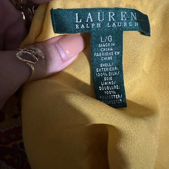 Ralph Lauren 100% Silk Y2K Paisley Halter Top EUC Size Large - Picture 4 of 4